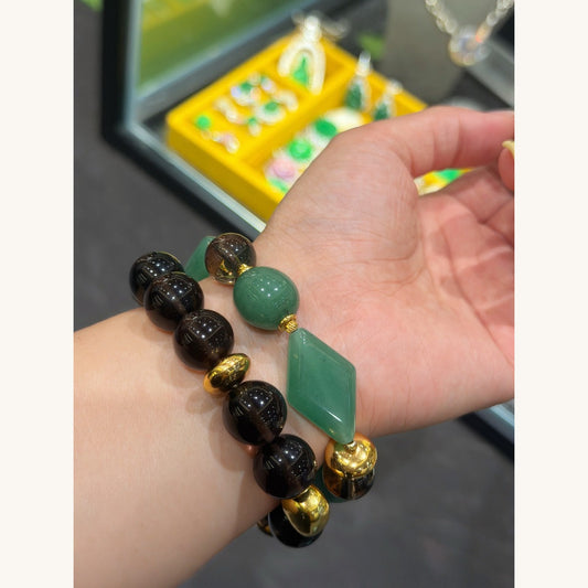 Aventurine & Smoky-Quartz Bracelet (JL59549)