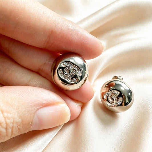 Polished Dome Stud Earrings