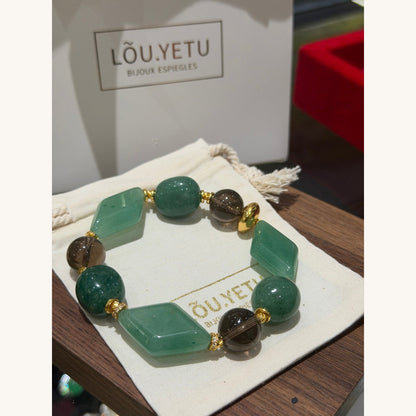 Aventurine & Smoky-Quartz Bracelet (JL59549)