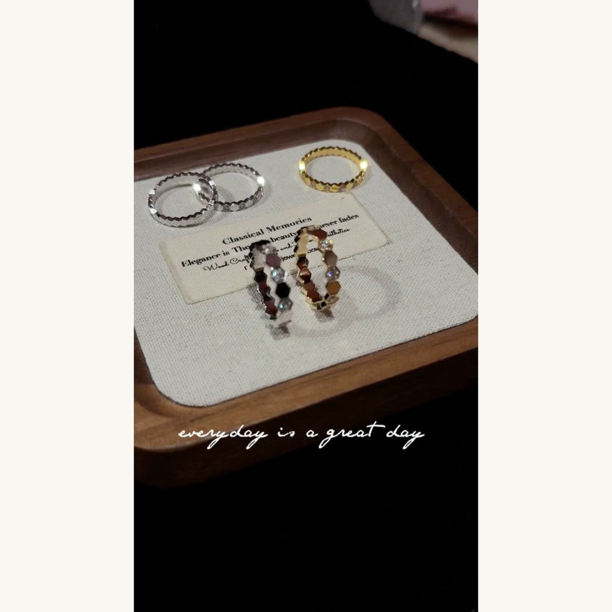 CNC Wide Spaced CZ Ring (JR203-3)