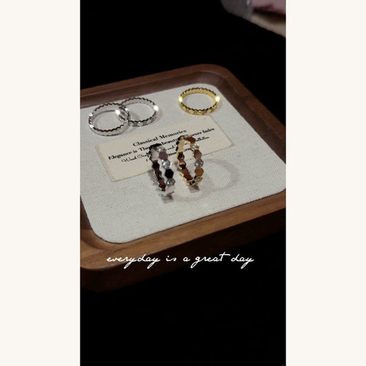 CNC Wide Spaced CZ Ring (JR203-3)