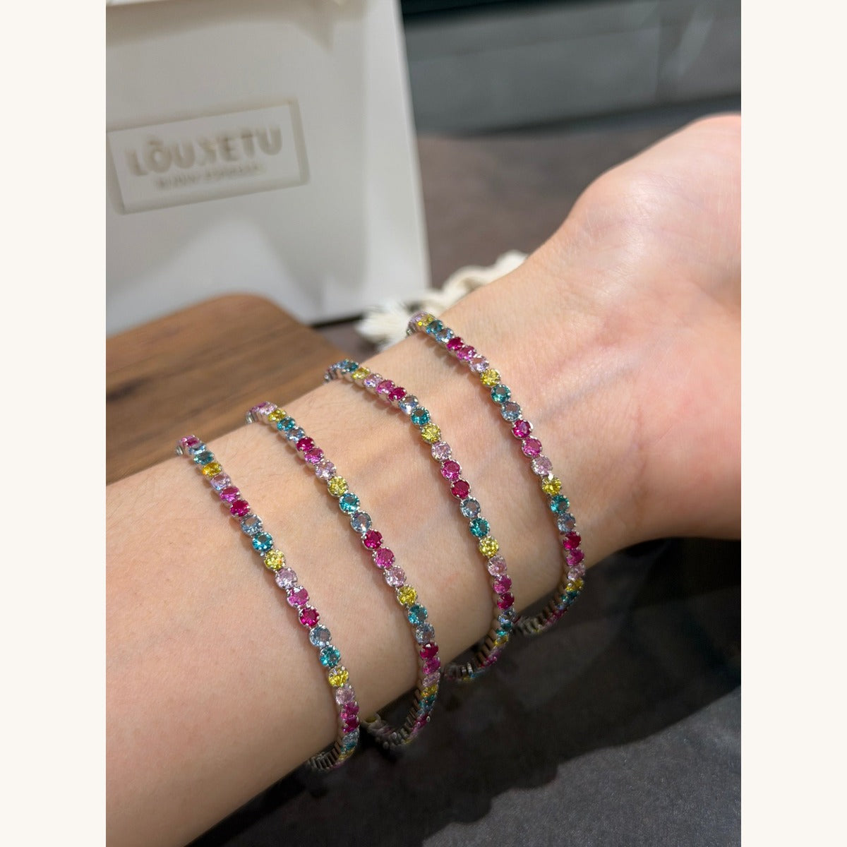 Designer Colorful CZ Bracelet (JL7010)
