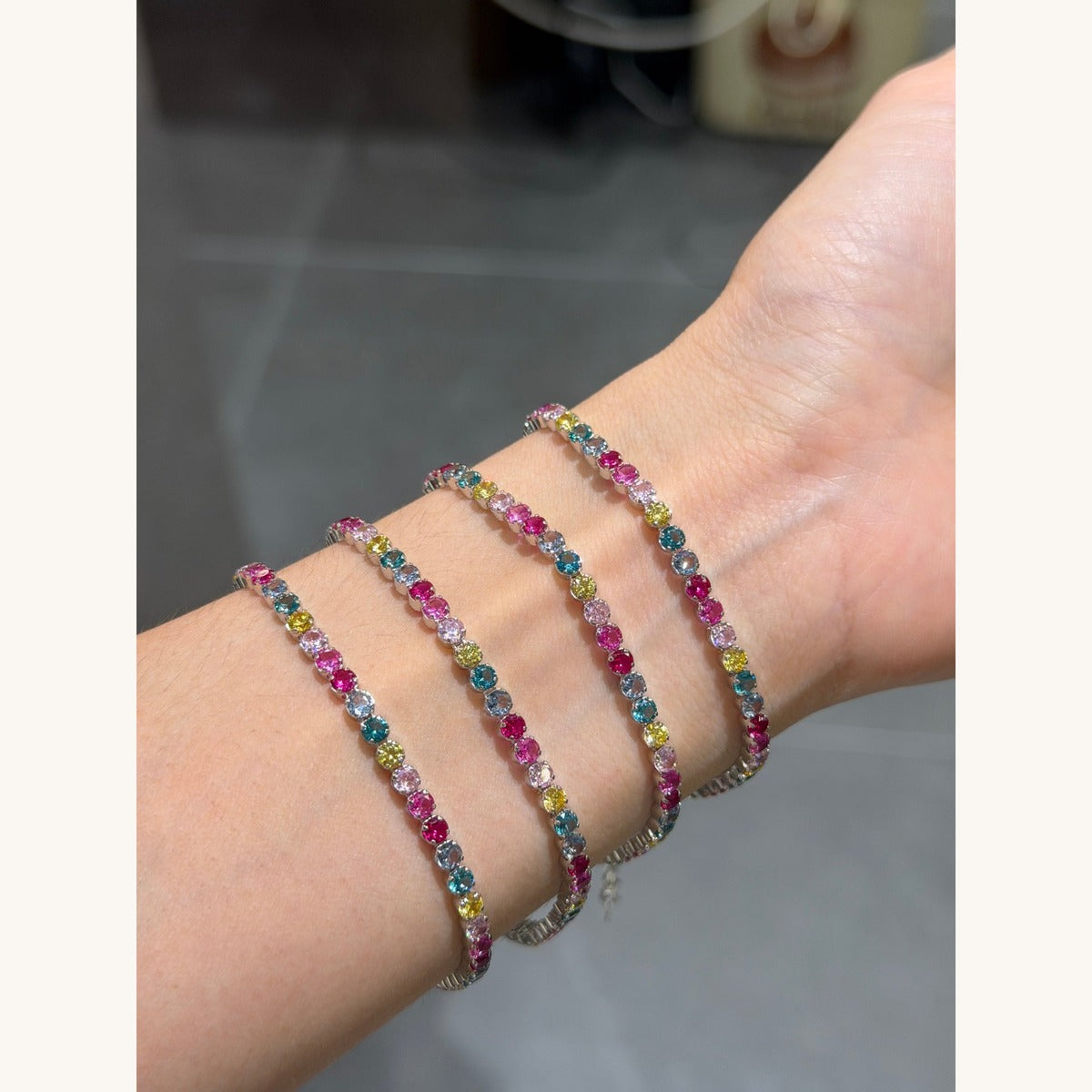 Designer Colorful CZ Bracelet (JL7010)