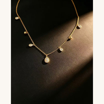 Gold Layered Charm Necklace