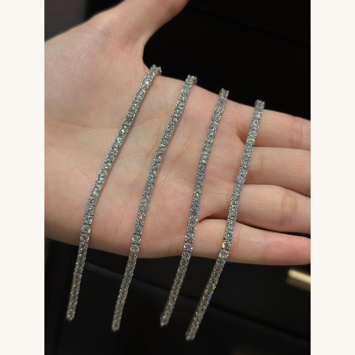 Handmade Pavé CZ Tennis Bracelet (JL08892)