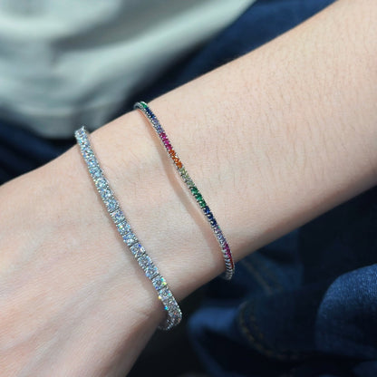 Handmade Pavé CZ Tennis Bracelet (JL08892)