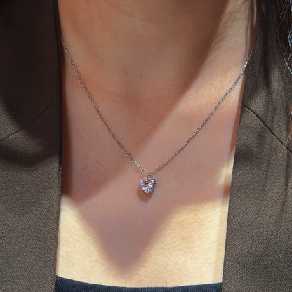 Heart CZ Necklace & Earring Set (JN40426172)