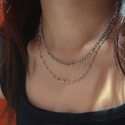 Italian Oval Orb Chain Necklace (JN6062)