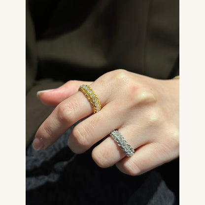 Italian Twist CZ Bracelet & Ring (JB48555)