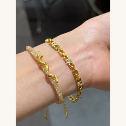 Italian Watchband CZ Bracelet (JL7008)