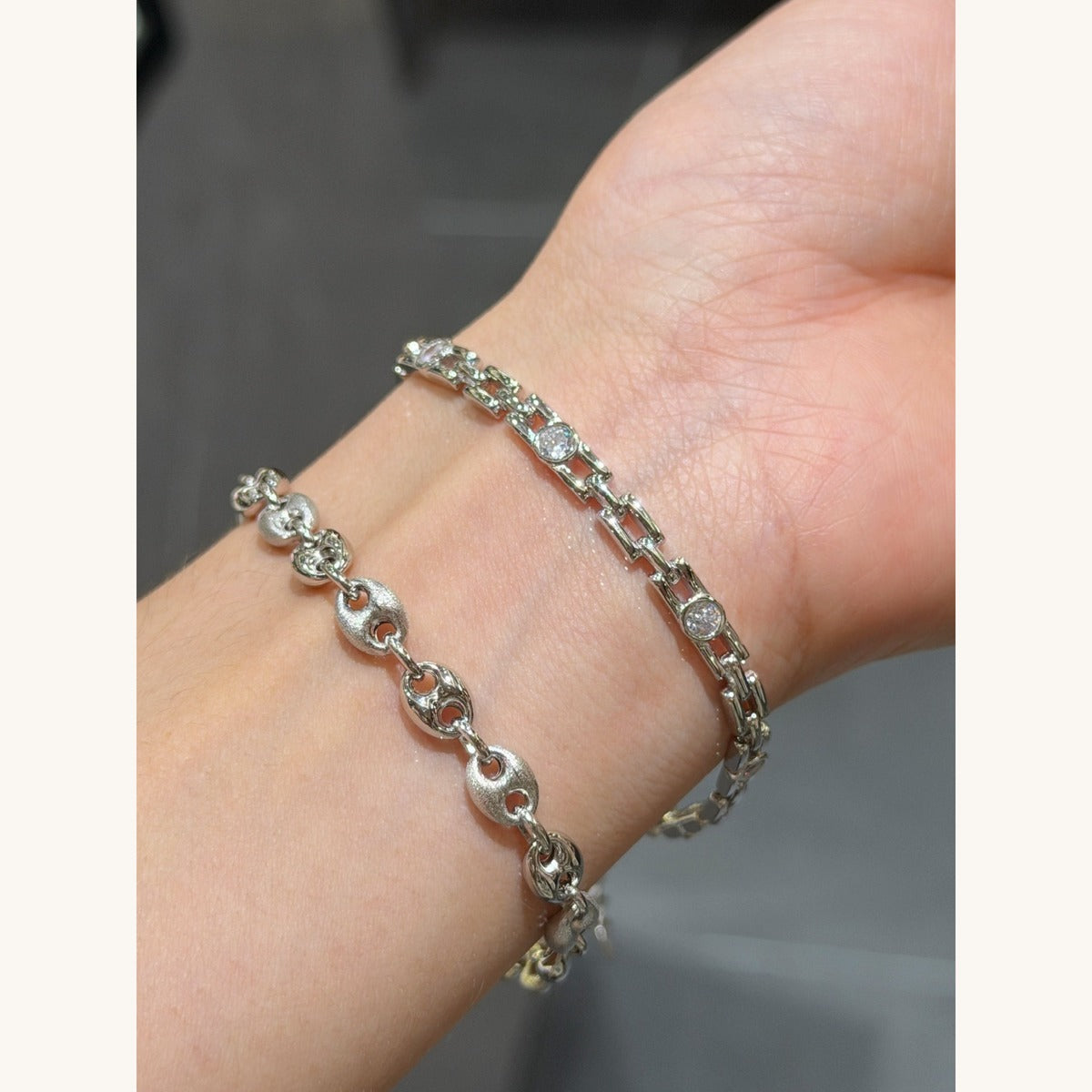 Italian Watchband CZ Bracelet (JL7008)
