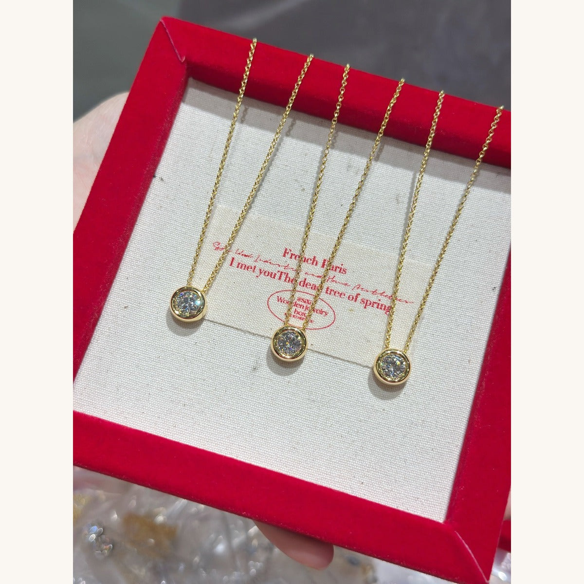 Moissanite Bubble Necklace (1ct) (GSN17)
