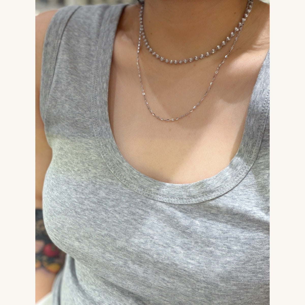 Sparkle Piggy-Nose Necklace (JN00004)