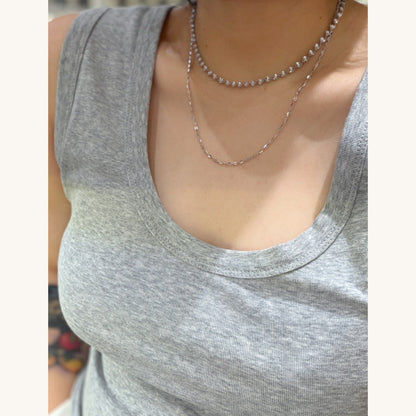 Sparkle Piggy-Nose Necklace (JN00004)