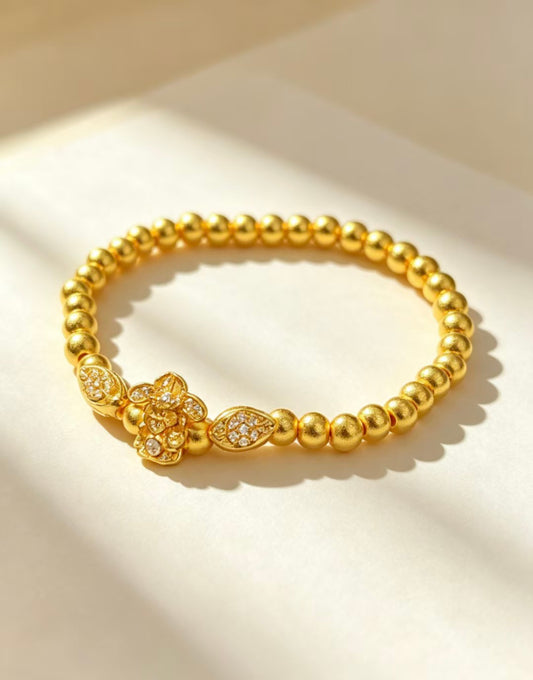 Gold Beaded Bracelet