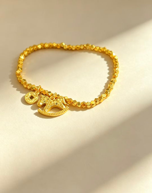 Gold Charm Bracelet