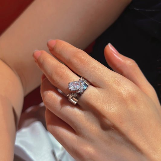 Firework Pavé CZ Ring (JR6040)