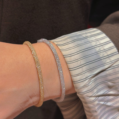 Italian CZ Lace Tennis Bracelet (JL6028)