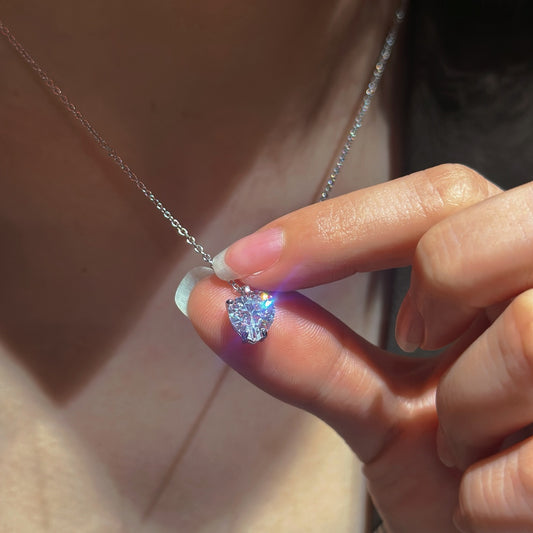 Heart CZ Necklace & Earring Set (JN40426172)