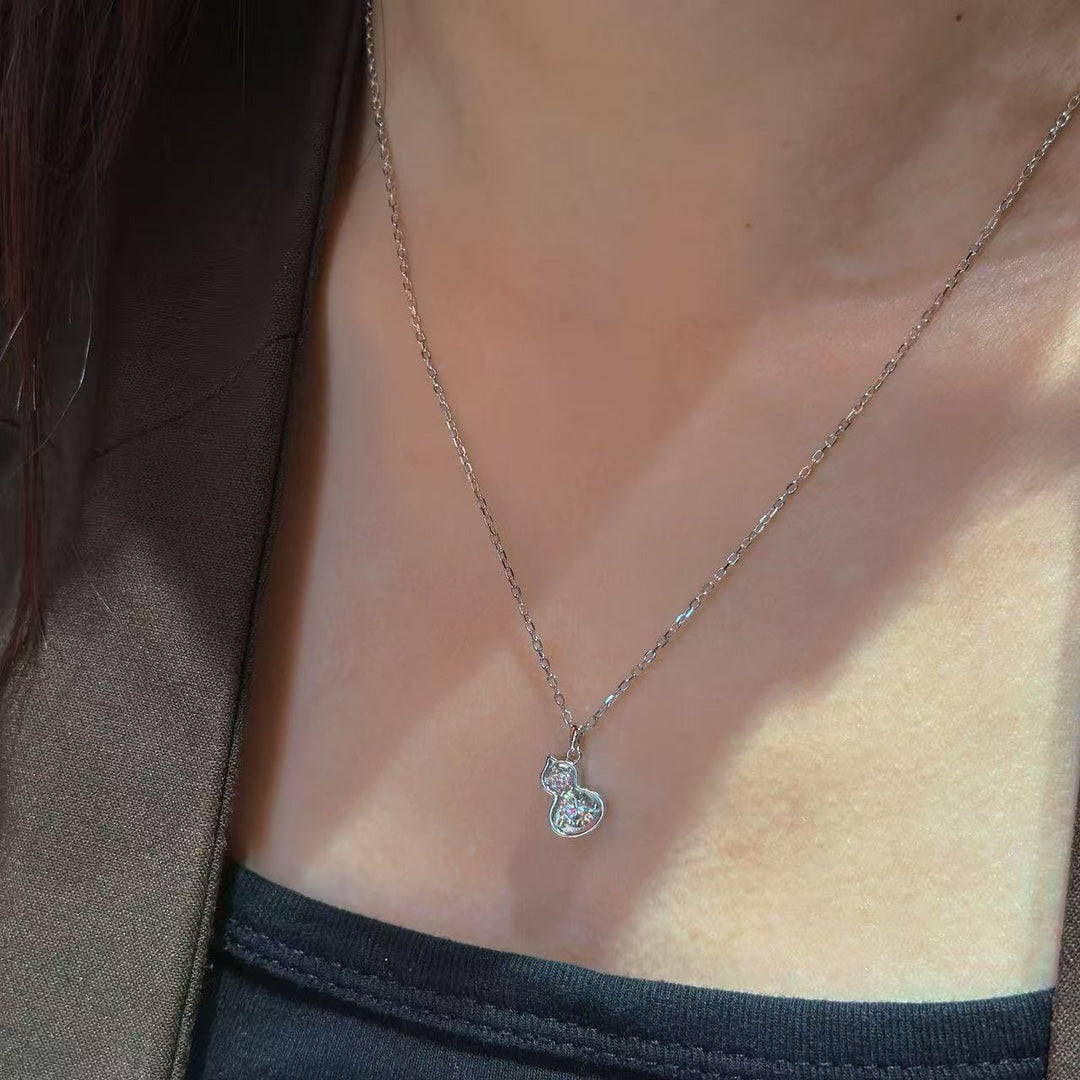 Gourd CZ Necklace & Ring Set (JN40907254)