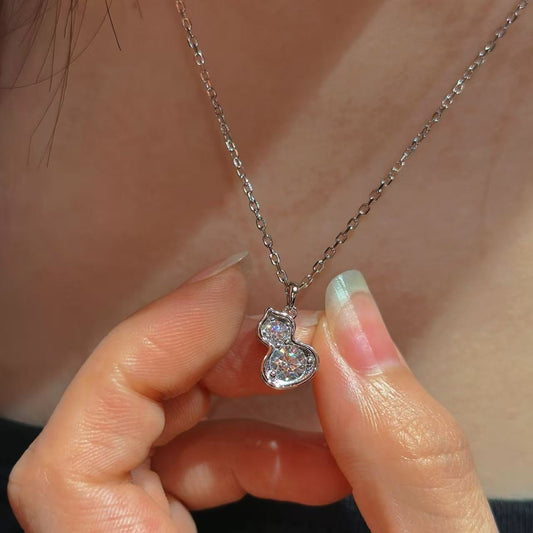 Gourd CZ Necklace & Ring Set (JN40907254)