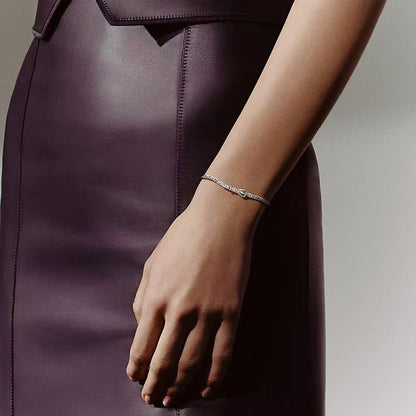 Belt-Buckle Pavé CZ Bangle & Bracelet (JBRL6000)