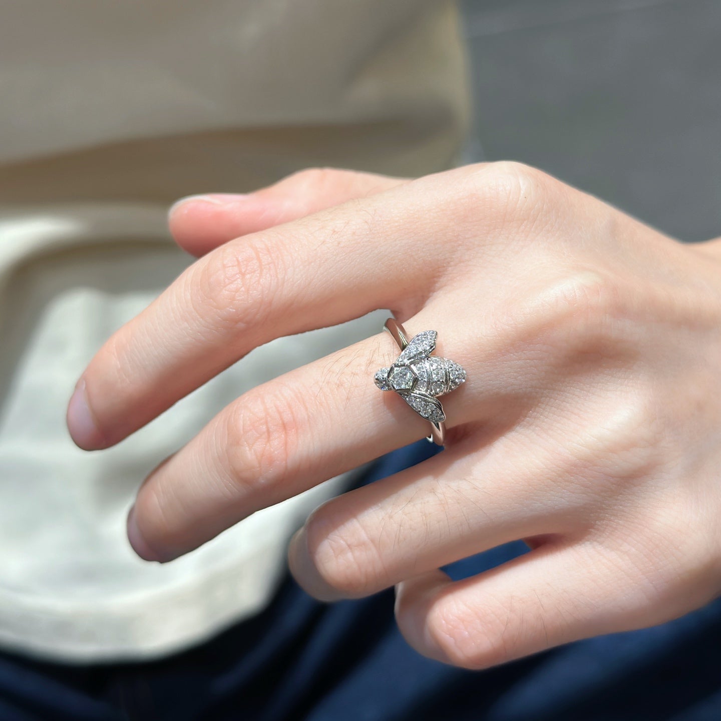Bee Pavé CZ Ring (JRN6001)