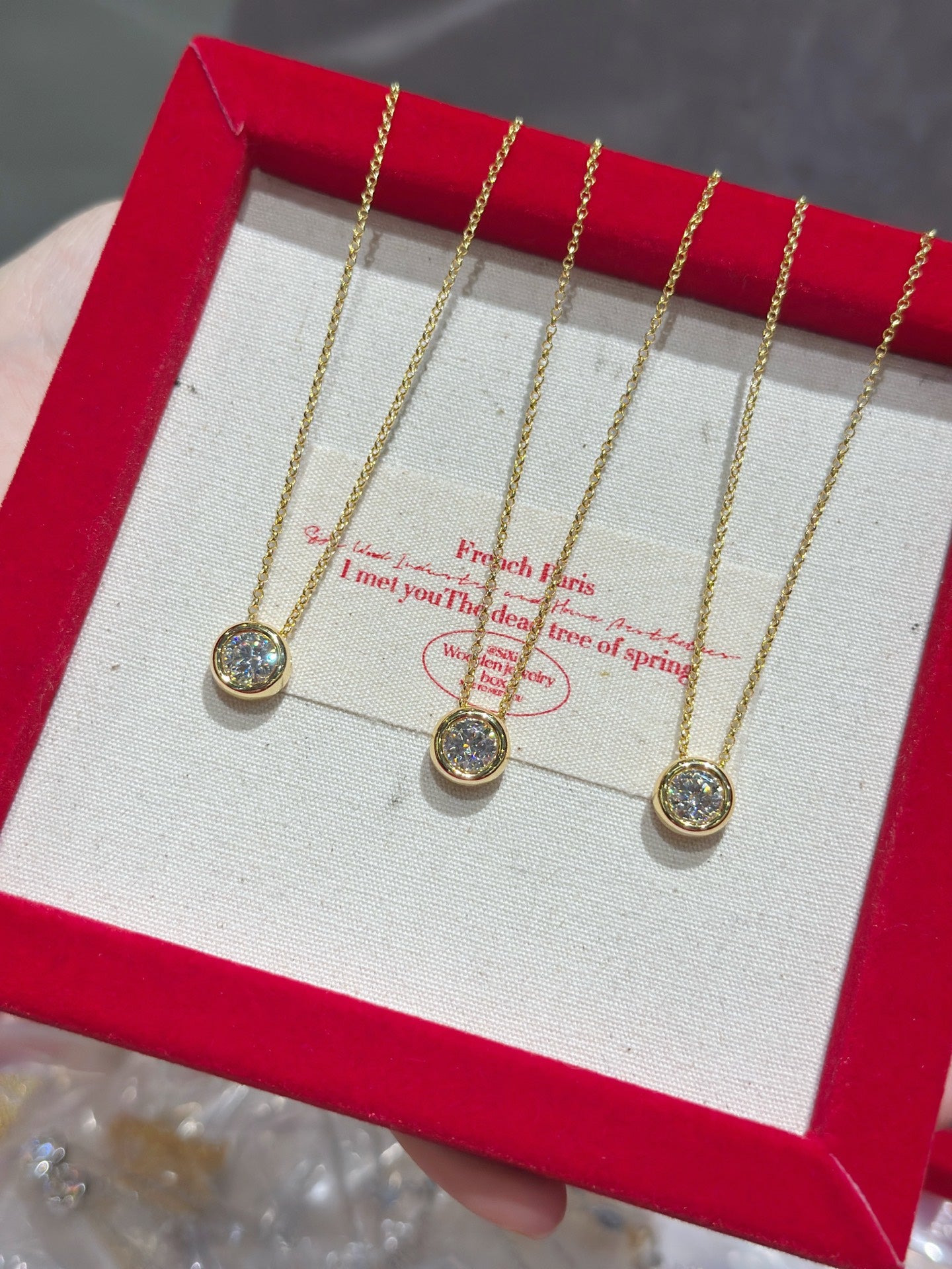 Moissanite Bubble Necklace (1ct) (GSN17)