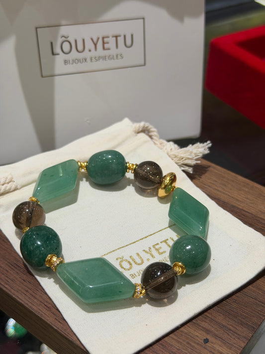 Aventurine & Smoky-Quartz Bracelet (JL59549)