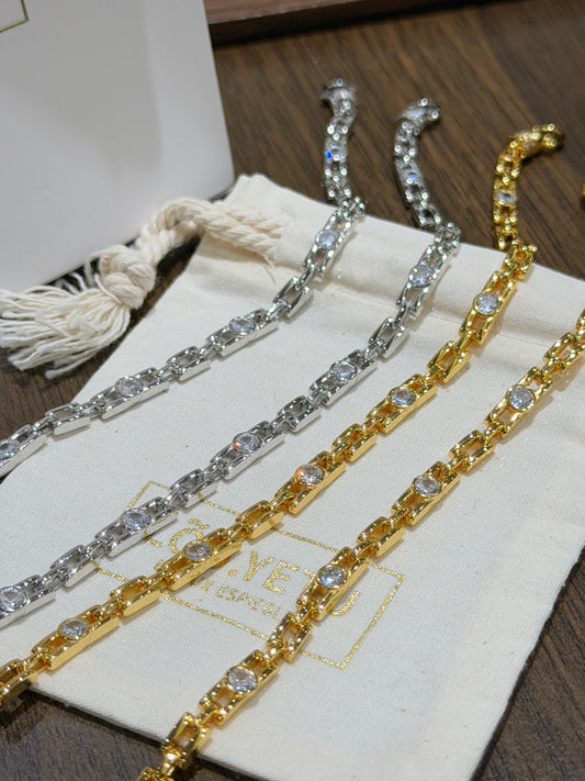 Italian Watchband CZ Bracelet (JL7008)