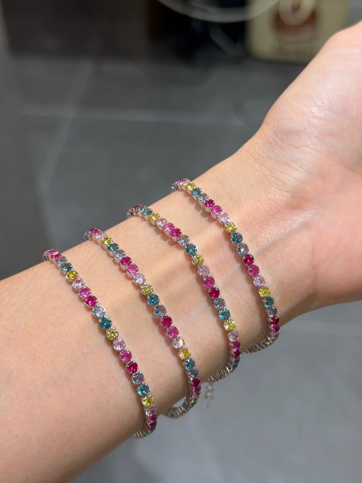 Designer Colorful CZ Bracelet (JL7010)
