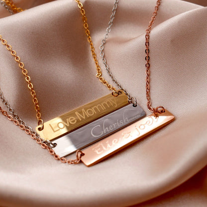 Personalized 16k Gold Plated Name Necklace: Custom Jewelry Gift