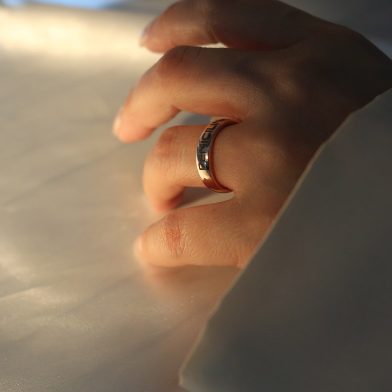 Handmade Personalized Rings Best Friend Personalized Gift For her Ring Engraved Initial Ring Unique ring