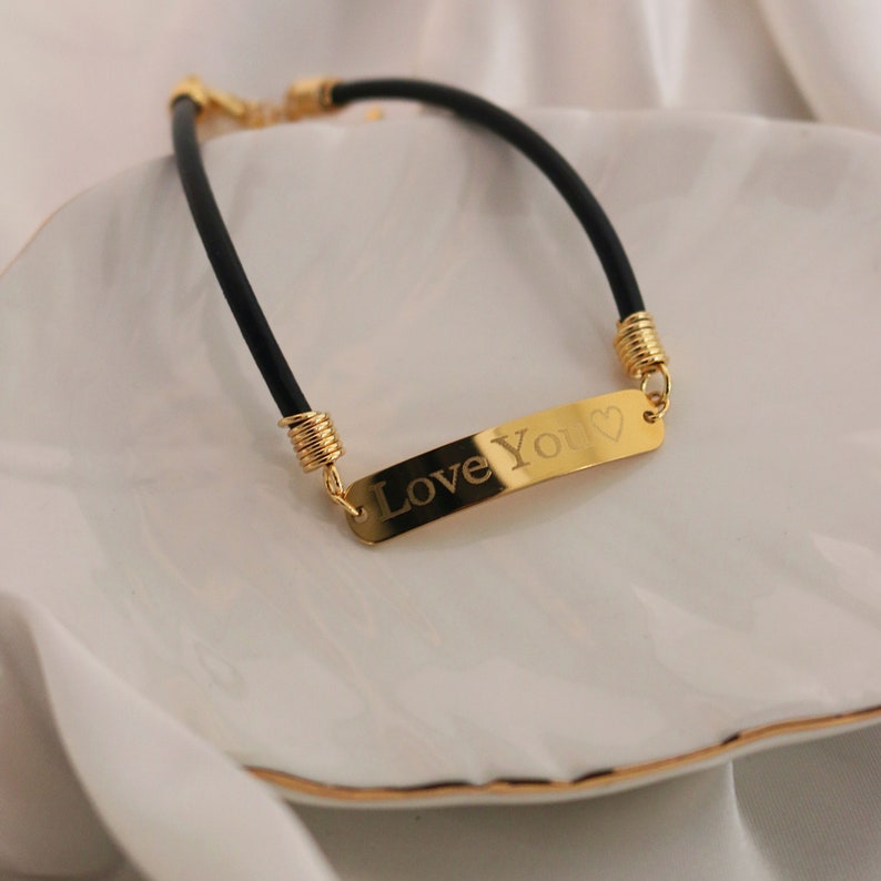 Leather personalized name anklets friendship couple ankle bracelets anklets