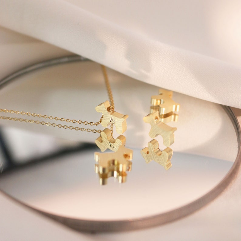 Gold Dog Anklet: Hand Stamped Initial, Personalized Puppy Charm
