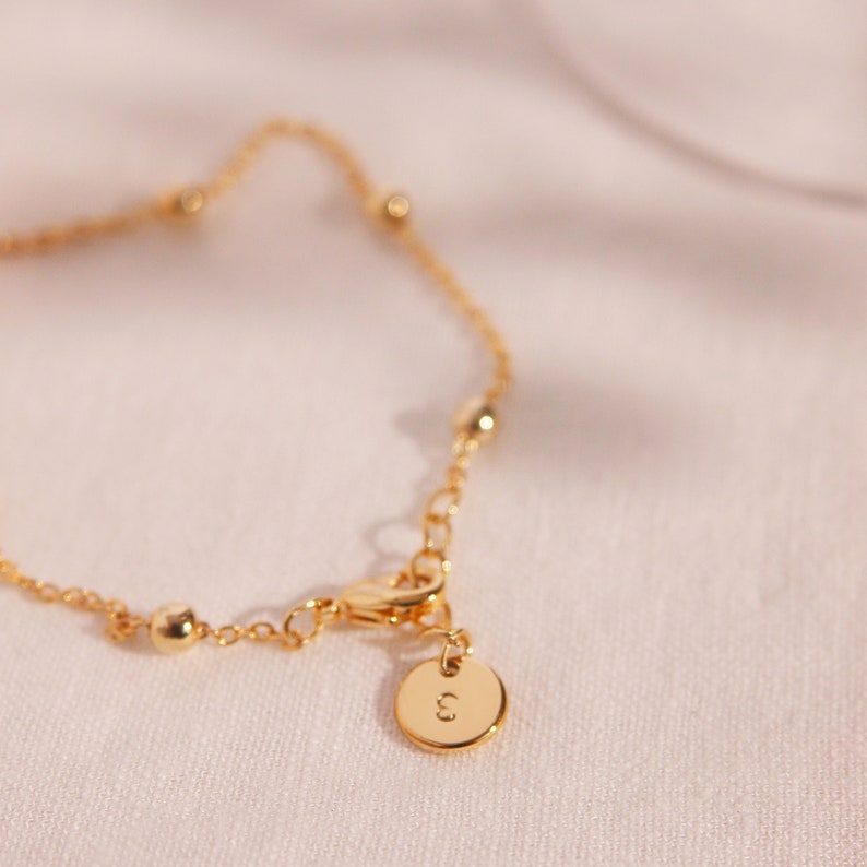 Gold Ball Chain Bracelet: 16K Plated, Delicate Charm