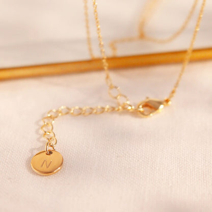 Dainty Gold Cubic Zirconia Necklace: Minimalist Charm, 16K Plated