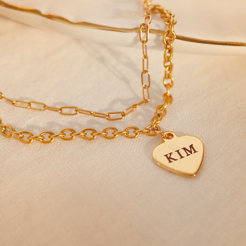 Gold bold chain personalized Bracelet clip chain your name bracelets customized gift