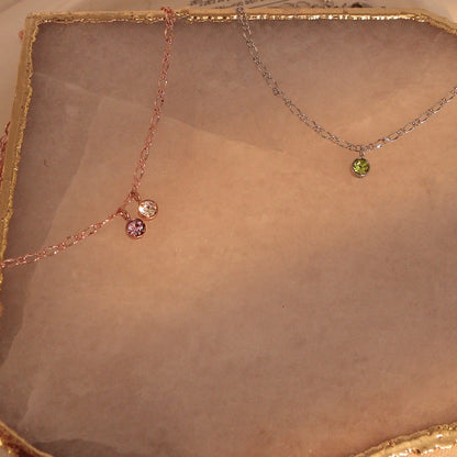 Gold Birthstone bracelet shiny dainty chain bracelets personalized your initial