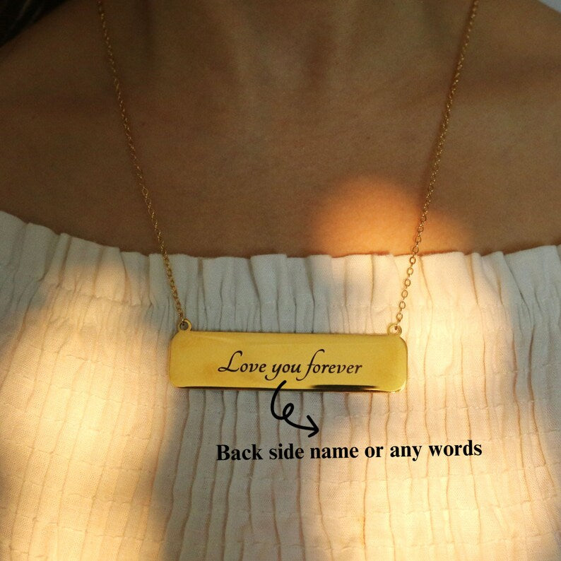 Personalized Cat Christmas Necklace: Stainless Steel Holiday Jewelry