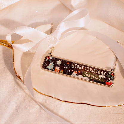 Christmas gift necklace your name letter holiday gift