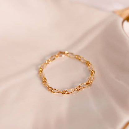 Dainty Gold Chain Ring: Minimalist 16K Plated Jewelry