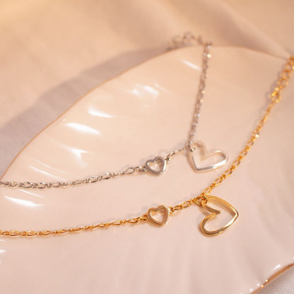 Gold Heart Bracelet: 16K Plated Love Bracelet