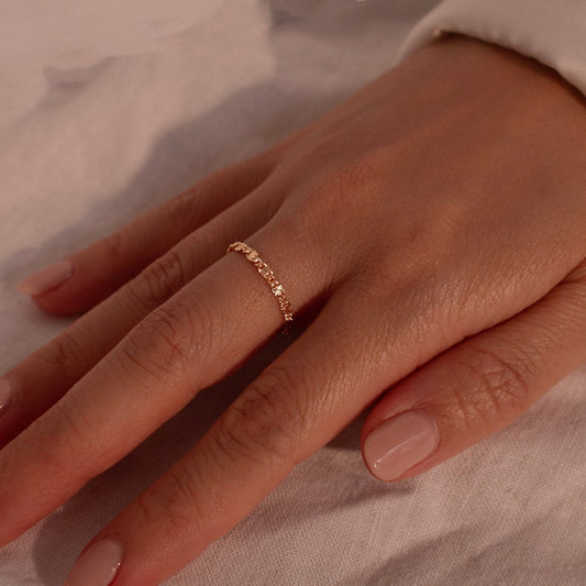Permanent cutting gold ring 16K gold plated permanent rings gift for her best gifts