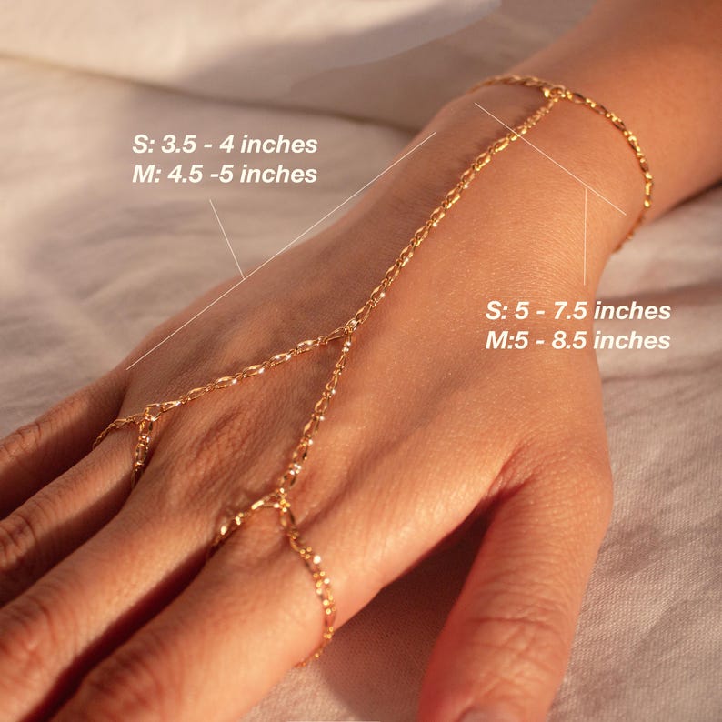 16k Gold Plated Double Ring Chain Bracelet: Party Body Jewelry