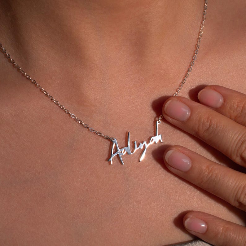 Personalized Sterling Silver Name Necklace - Handmade in USA