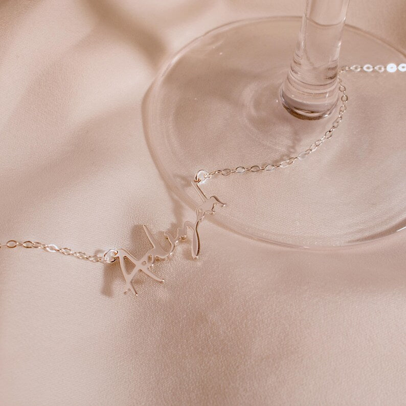 Personalized Sterling Silver Name Necklace - Handmade in USA