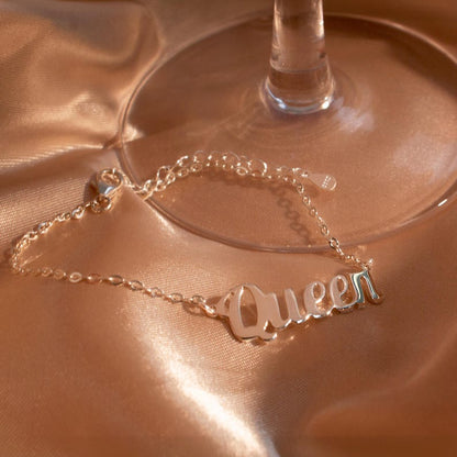 Personalized Name Anklet: Handmade 925 Sterling Silver, Made in USA