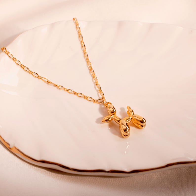 Gold Poodle Anklet: Playful Dog Ankle Bracelet