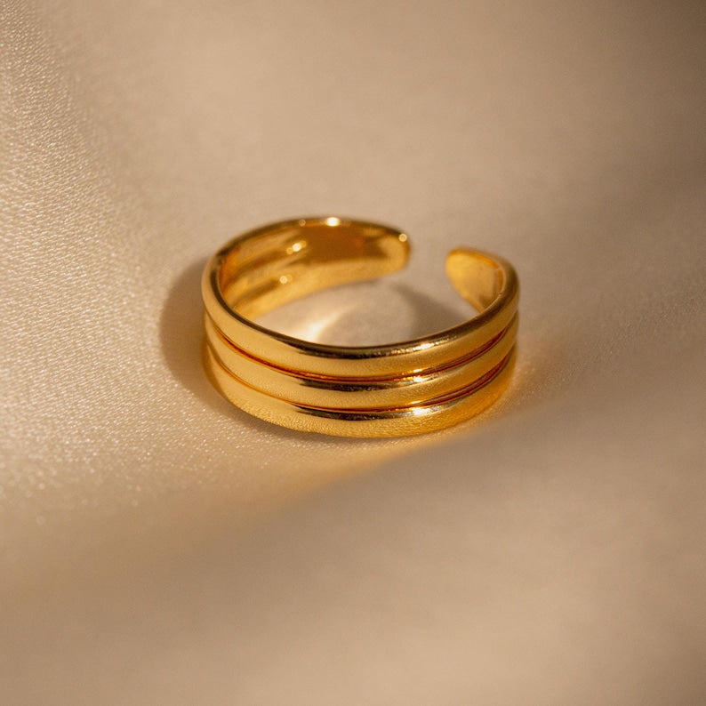 Personalized 18K Gold Plated Toe Ring: Adjustable Summer Jewelry